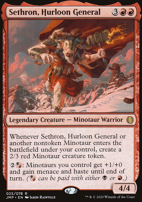 Sethron, Hurloon General, Jumpstart #25, Magic: The Gathering card