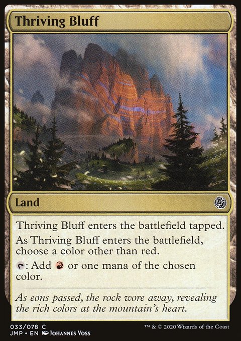 Thriving Bluff, Jumpstart #33, Magic: The Gathering card
