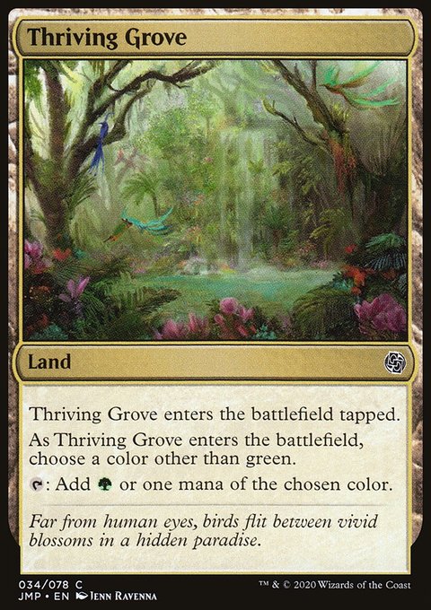 Thriving Grove, Jumpstart #34, Magic: The Gathering card