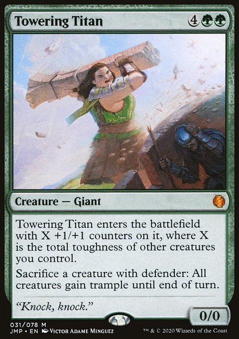 Towering Titan, Jumpstart #31, Magic: The Gathering card
