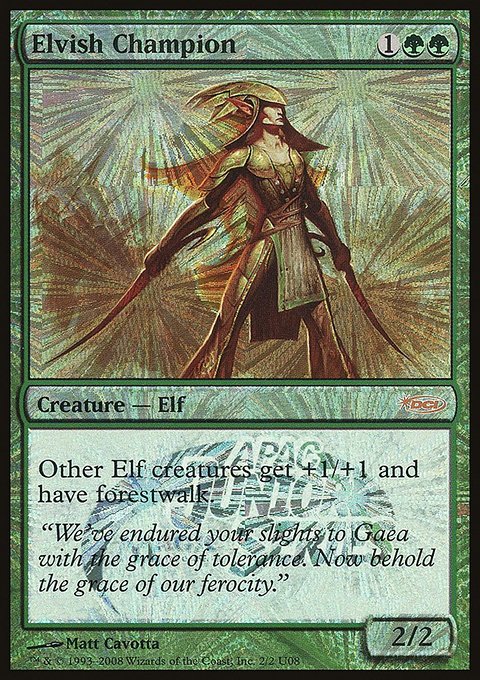 Elvish Champion, Junior APAC Series #2U08, Magic: The Gathering card