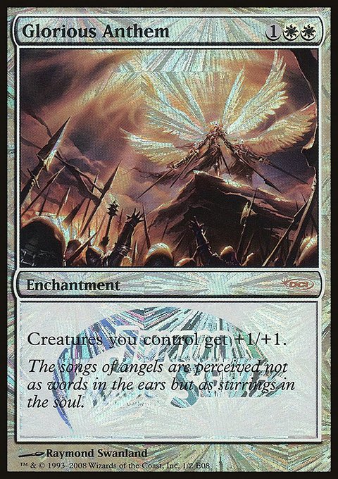 Glorious Anthem, Junior Series Europe #1E08, Magic: The Gathering card