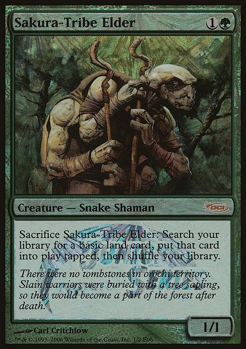 Sakura-Tribe Elder, Junior Series Europe #1E06, Magic: The Gathering card
