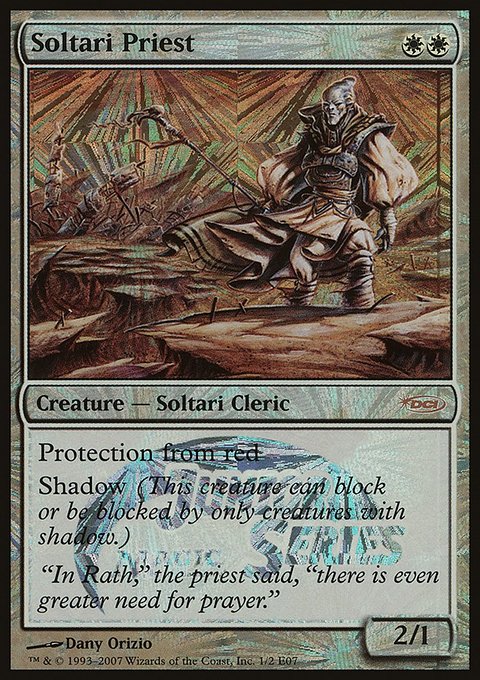 Soltari Priest, Junior Series Europe #1E07, Magic: The Gathering card