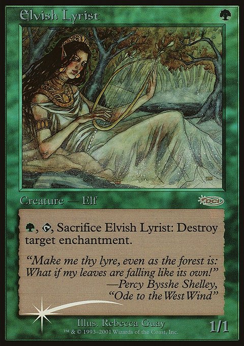 Elvish Lyrist, Junior Super Series #5, Magic: The Gathering card