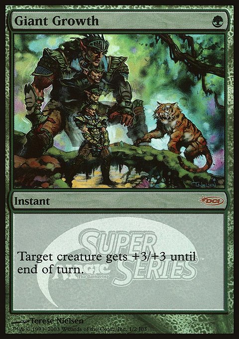 Giant Growth, Junior Super Series #8, Magic: The Gathering card