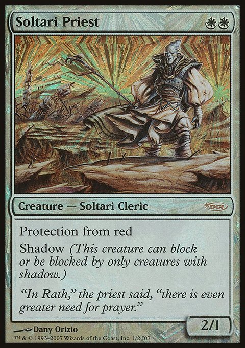 Soltari Priest, Junior Super Series #14, Magic: The Gathering card