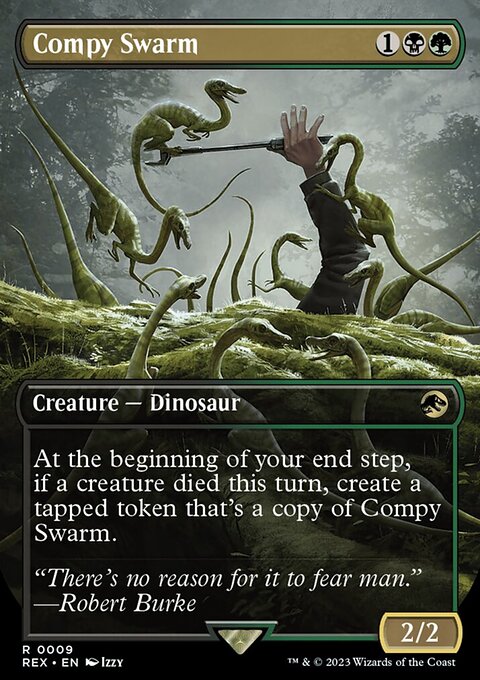 Compy Swarm, Jurassic World Collection #9, Magic: The Gathering card