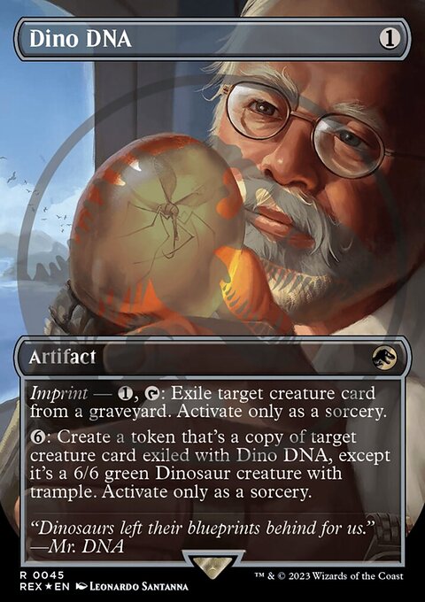 Dino DNA, Jurassic World Collection #45, Magic: The Gathering card