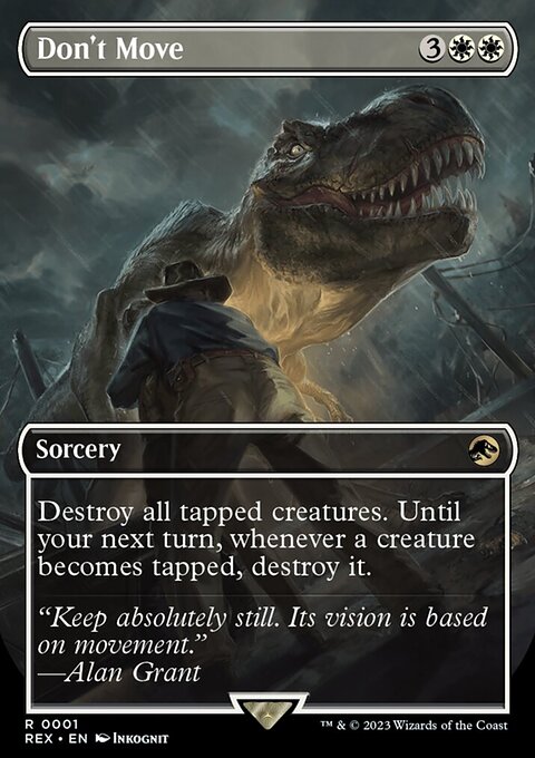Don't Move, Jurassic World Collection #1, Magic: The Gathering card