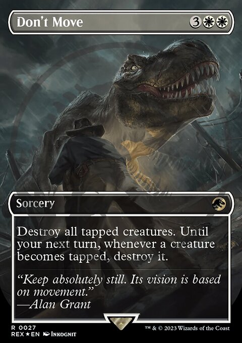 Don't Move, Jurassic World Collection #27, Magic: The Gathering card
