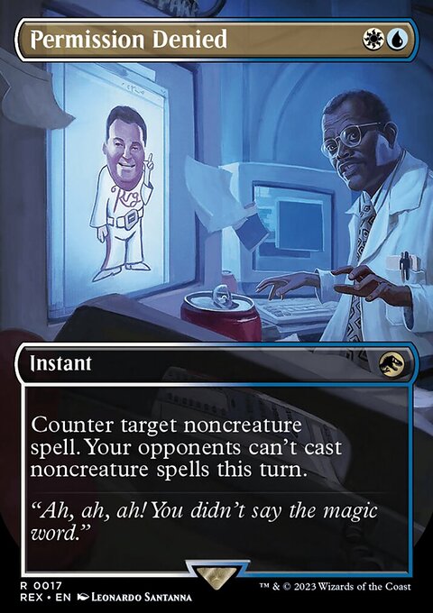 Permission Denied, Jurassic World Collection #17, Magic: The Gathering card