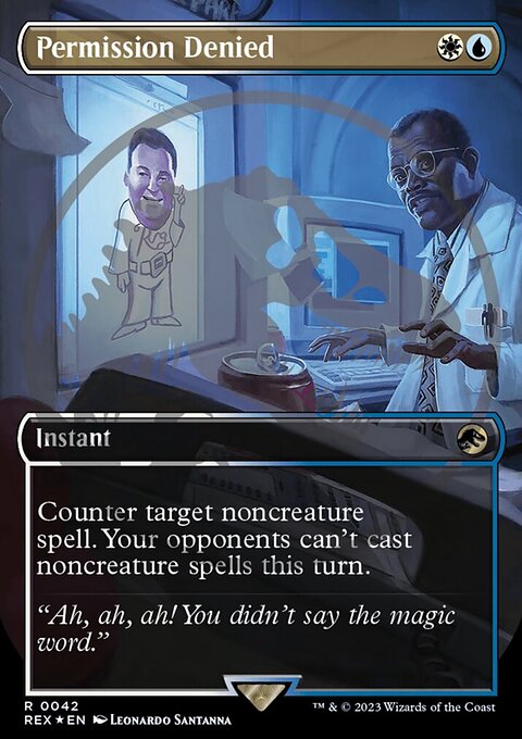 Permission Denied, Jurassic World Collection #42, Magic: The Gathering card