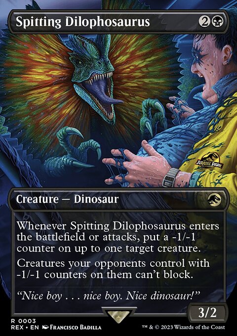 Spitting Dilophosaurus, Jurassic World Collection #3, Magic: The Gathering card