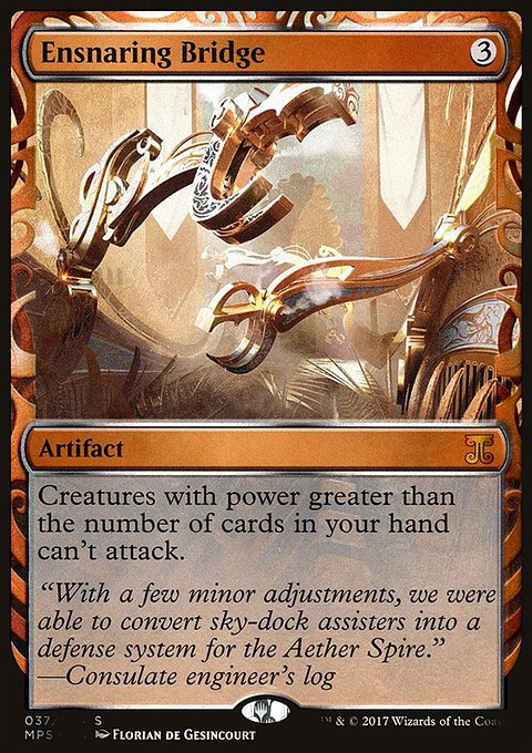 Ensnaring Bridge, Kaladesh Inventions #37, Magic: The Gathering card