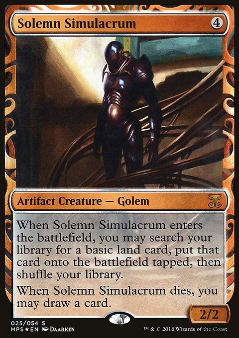 Solemn Simulacrum, Kaladesh Inventions #25, Magic: The Gathering card