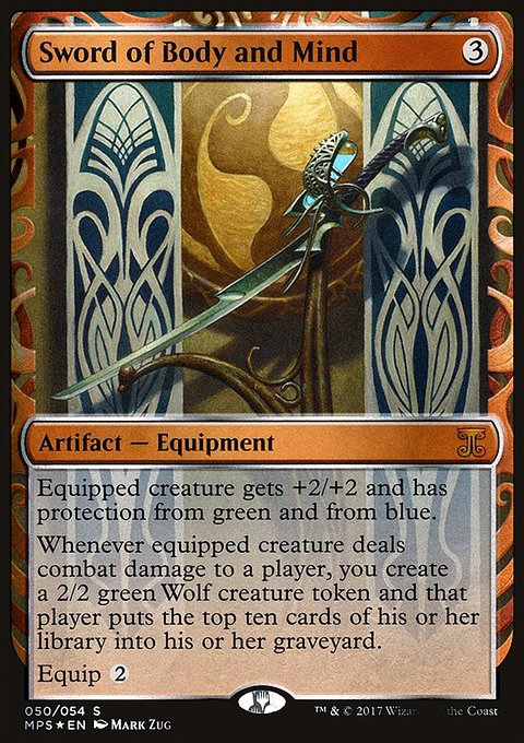 Sword of Body and Mind, Kaladesh Inventions #50, Magic: The Gathering card