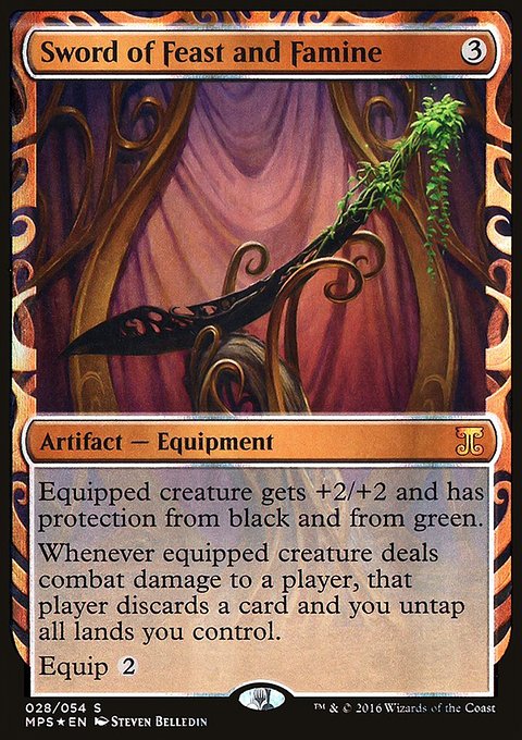 Sword of Feast and Famine, Kaladesh Inventions #28, Magic: The Gathering card