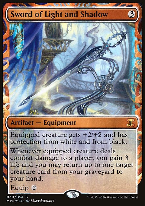 Sword of Light and Shadow, Kaladesh Inventions #30, Magic: The Gathering card