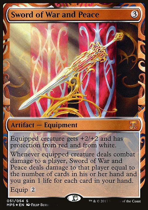 Sword of War and Peace, Kaladesh Inventions #51, Magic: The Gathering card