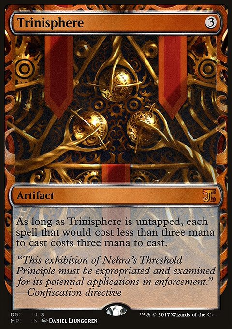 Trinisphere, Kaladesh Inventions #52, Magic: The Gathering card