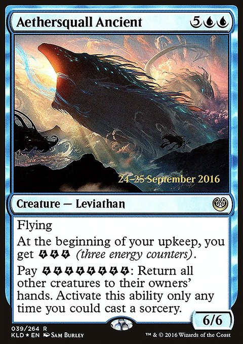 Aethersquall Ancient, Kaladesh Promos #39s, Magic: The Gathering card