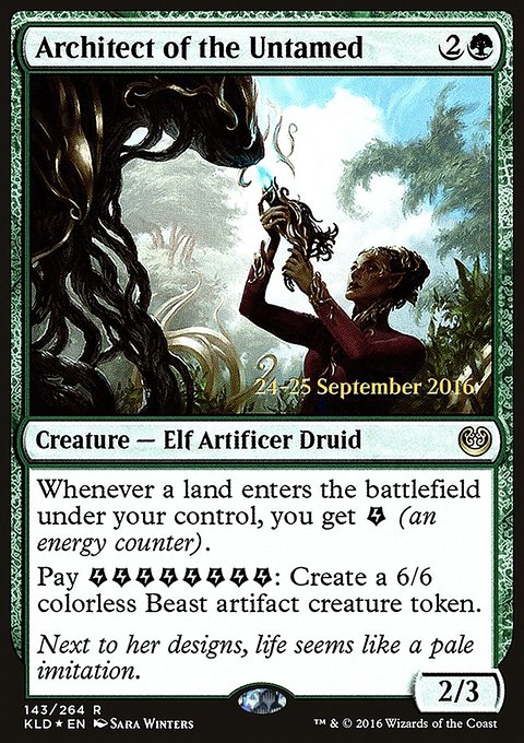 Architect of the Untamed, Kaladesh Promos #143s, Magic: The Gathering card