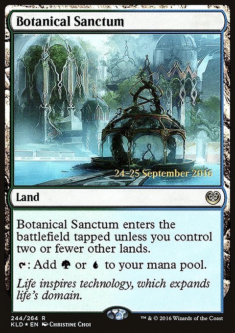 Botanical Sanctum, Kaladesh Promos #244s, Magic: The Gathering card