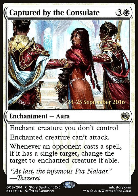 Captured by the Consulate, Kaladesh Promos #8s, Magic: The Gathering card