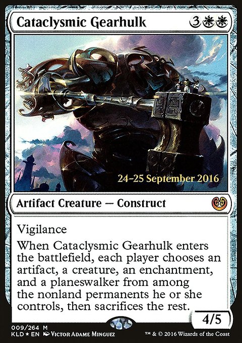 Cataclysmic Gearhulk, Kaladesh Promos #9s, Magic: The Gathering card