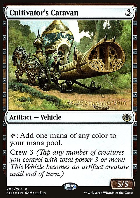 Cultivator's Caravan, Kaladesh Promos #203s, Magic: The Gathering card
