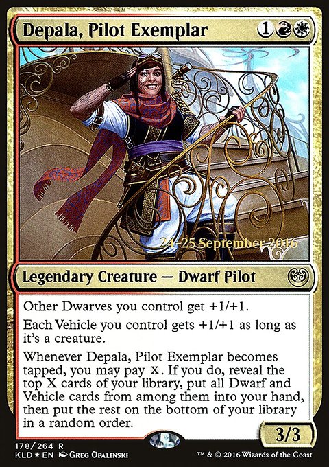 Depala, Pilot Exemplar, Kaladesh Promos #178s, Magic: The Gathering card