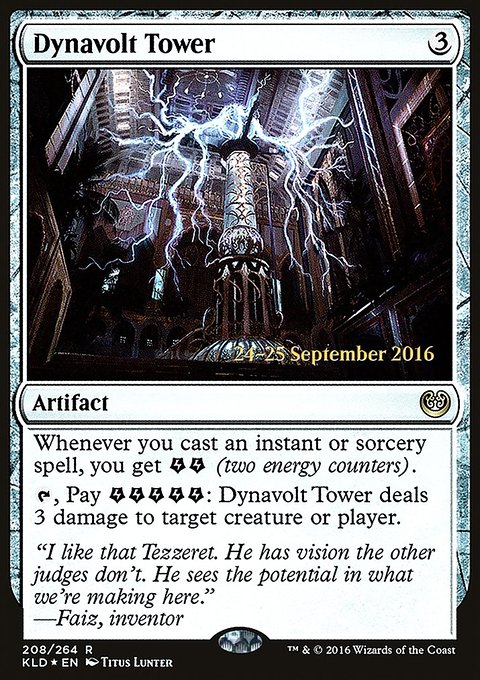 Dynavolt Tower, Kaladesh Promos #208s, Magic: The Gathering card