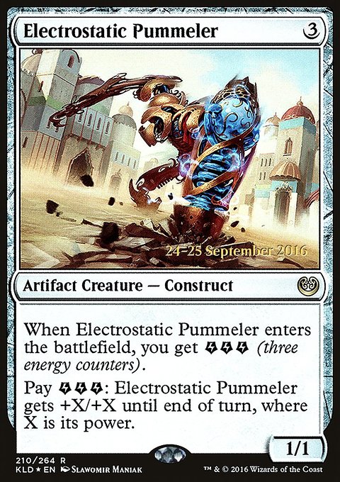 Electrostatic Pummeler, Kaladesh Promos #210s, Magic: The Gathering card