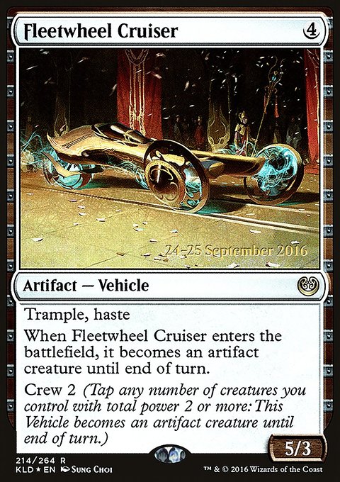 Fleetwheel Cruiser, Kaladesh Promos #214s, Magic: The Gathering card
