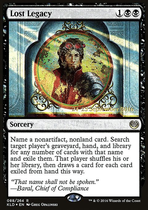 Lost Legacy, Kaladesh Promos #88s, Magic: The Gathering card