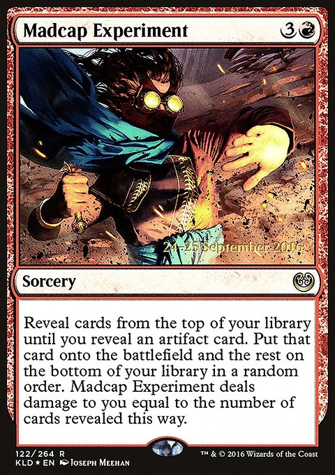 Madcap Experiment, Kaladesh Promos #122s, Magic: The Gathering card