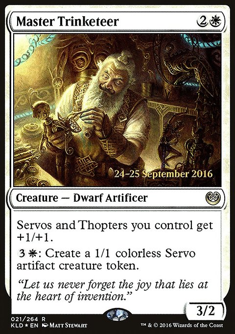 Master Trinketeer, Kaladesh Promos #21s, Magic: The Gathering card
