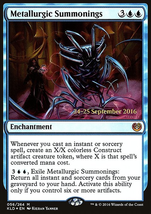 Metallurgic Summonings, Kaladesh Promos #56s, Magic: The Gathering card