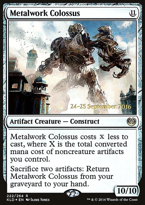 Metalwork Colossus, Kaladesh Promos #222s, Magic: The Gathering card
