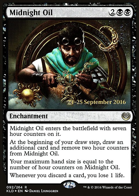 Midnight Oil, Kaladesh Promos #92s, Magic: The Gathering card
