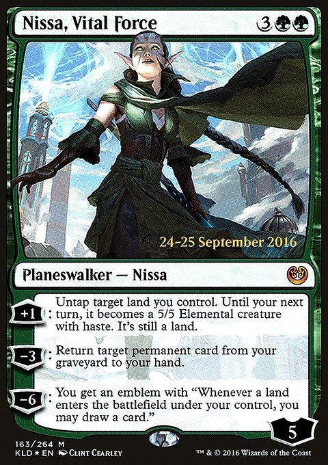 Nissa, Vital Force, Kaladesh Promos #163s, Magic: The Gathering card