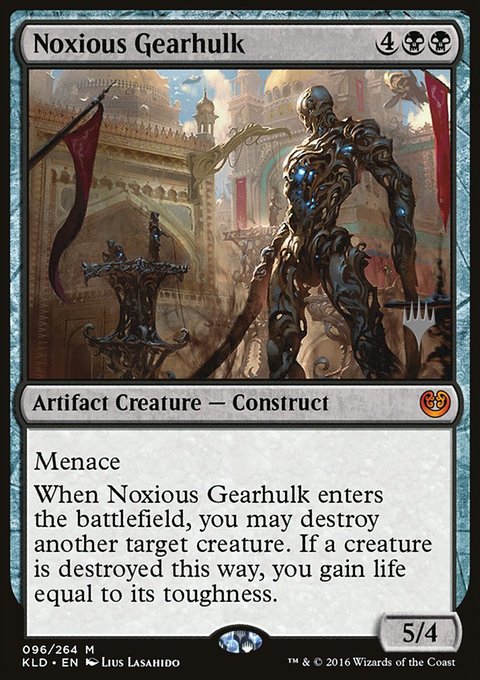 Noxious Gearhulk, Kaladesh Promos #96p, Magic: The Gathering card