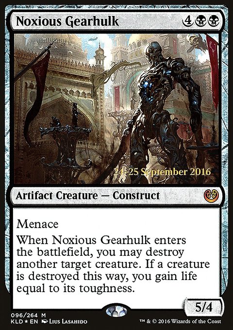 Noxious Gearhulk, Kaladesh Promos #96s, Magic: The Gathering card