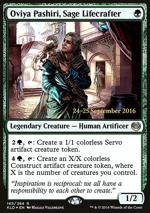 Oviya Pashiri, Sage Lifecrafter, Kaladesh Promos #165s, Magic: The Gathering card