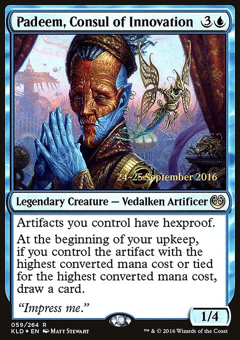 Padeem, Consul of Innovation, Kaladesh Promos #59s, Magic: The Gathering card