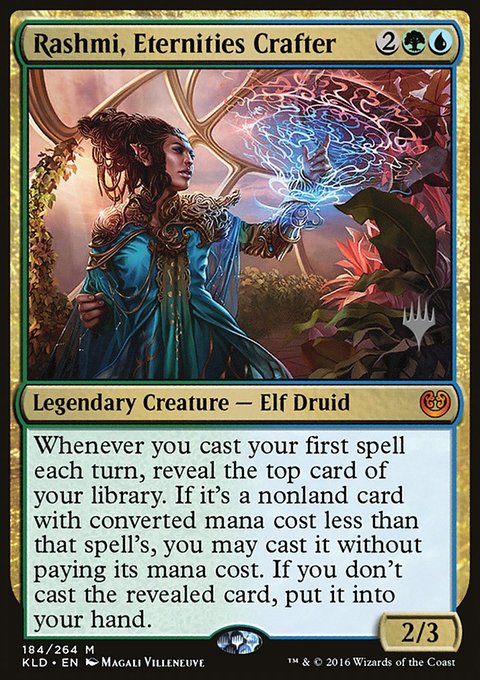 Rashmi, Eternities Crafter, Kaladesh Promos #184p, Magic: The Gathering card