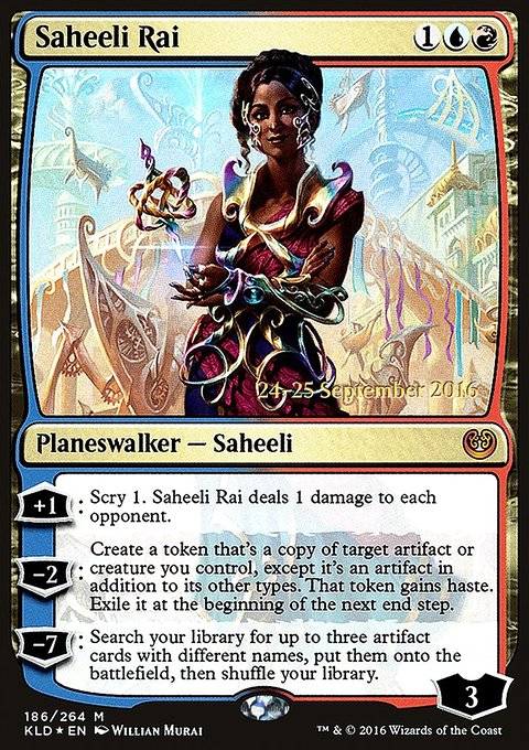 Saheeli Rai, Kaladesh Promos #186s, Magic: The Gathering card