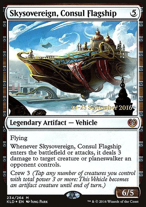 Skysovereign, Consul Flagship, Kaladesh Promos #234s, Magic: The Gathering card