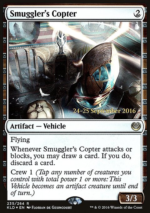 Smuggler's Copter, Kaladesh Promos #235s, Magic: The Gathering card